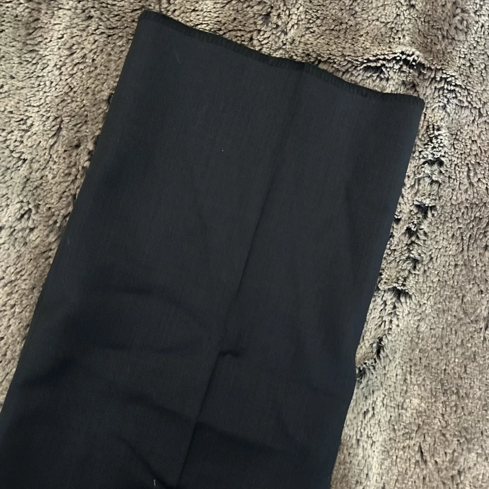Ted Baker Pants Men's 33x37 Raw Hem Jefferson Straight Blue Wool Dress Slacks - Picture 2 of 8